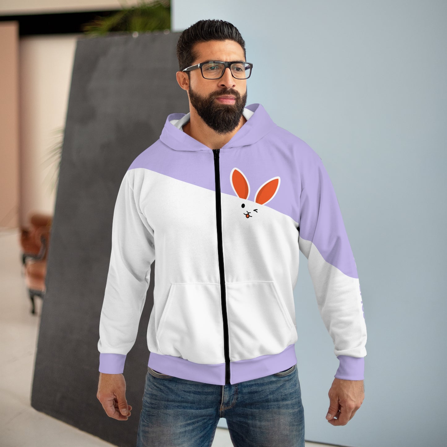 Unisex 'Bad Bunny' Hoodie - Lavender
