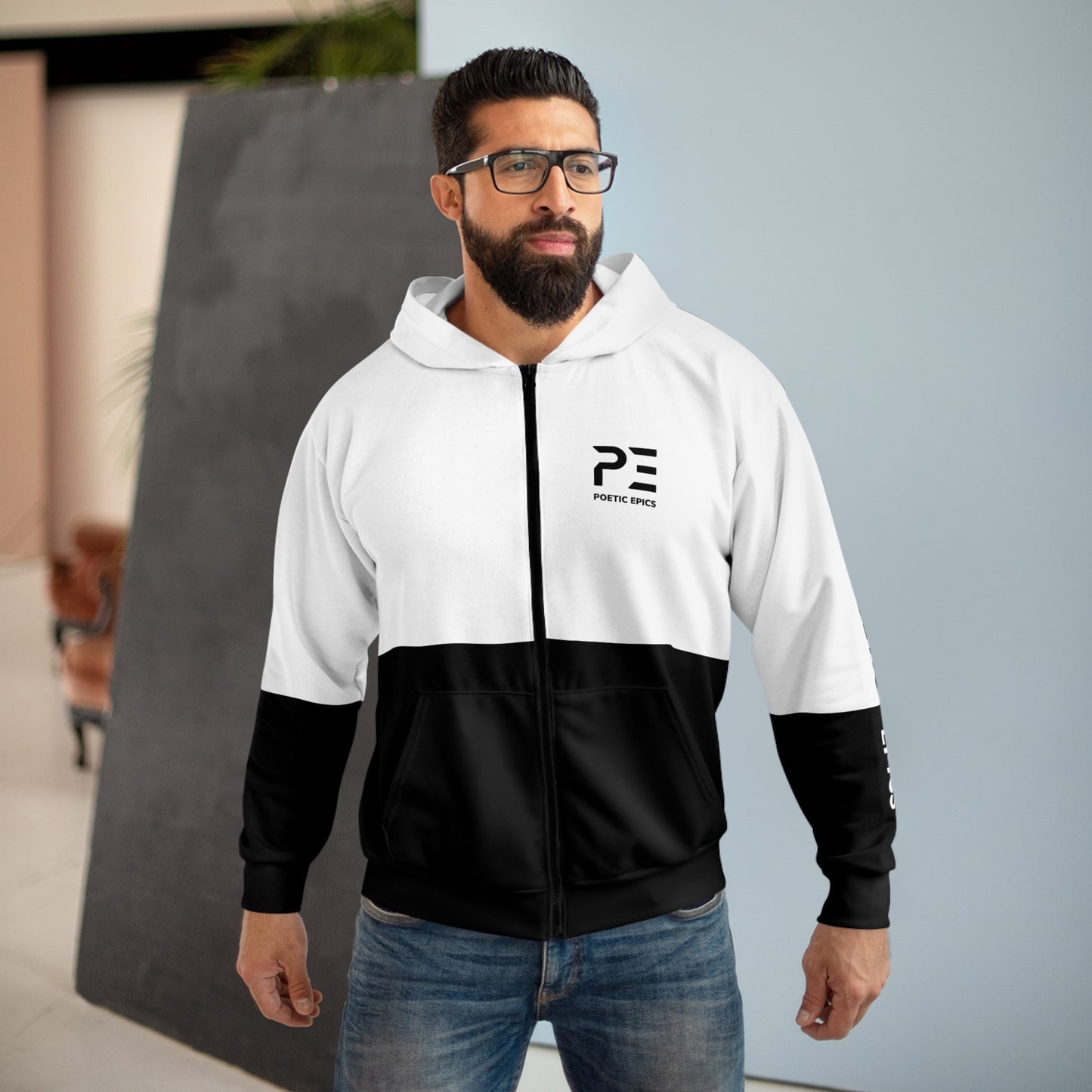 Unisex 'Dipped' Hoodie - Black