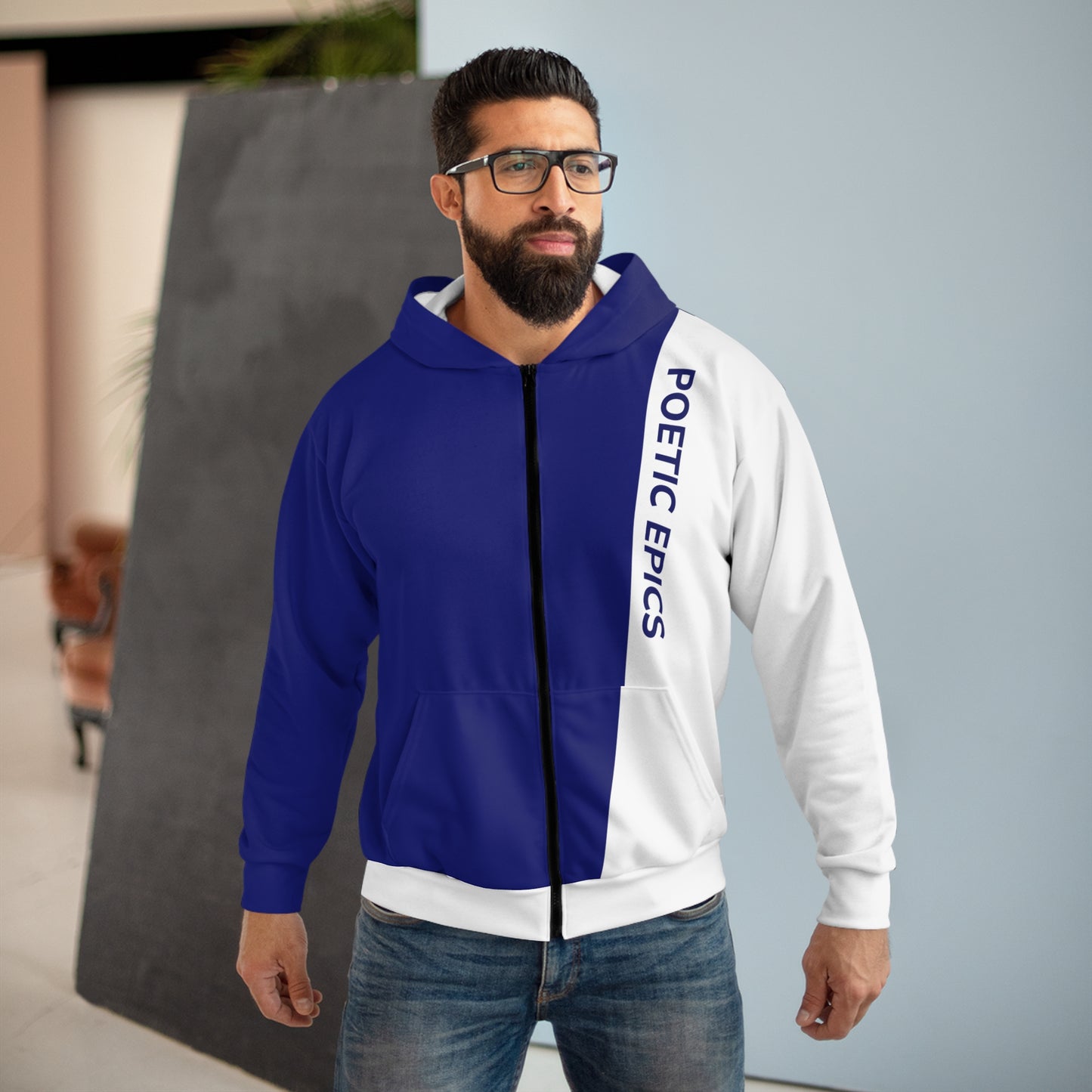 Unisex 'Slice' Hoodie - Blue-Violet