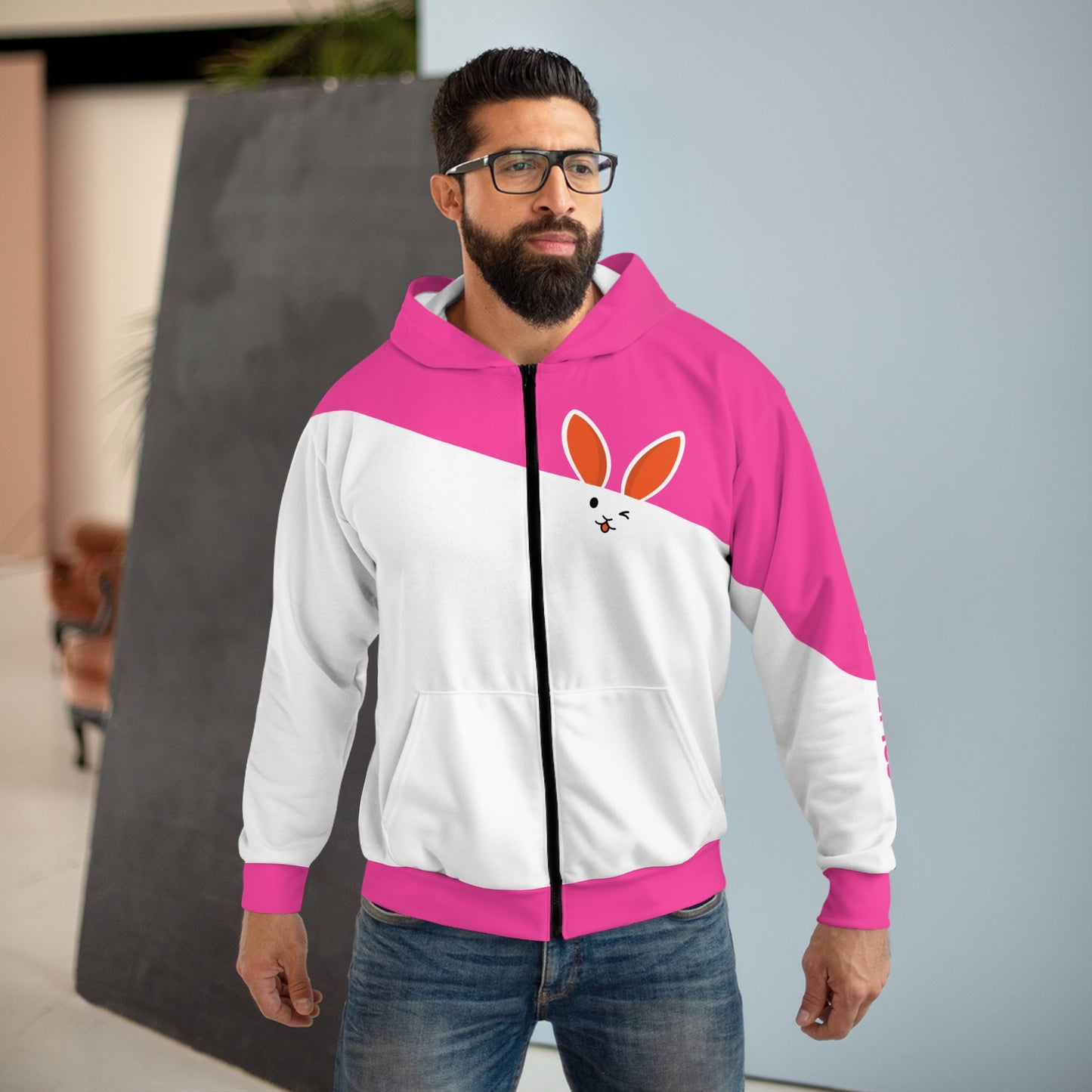 Unisex 'Bad Bunny' Hoodie - Pink