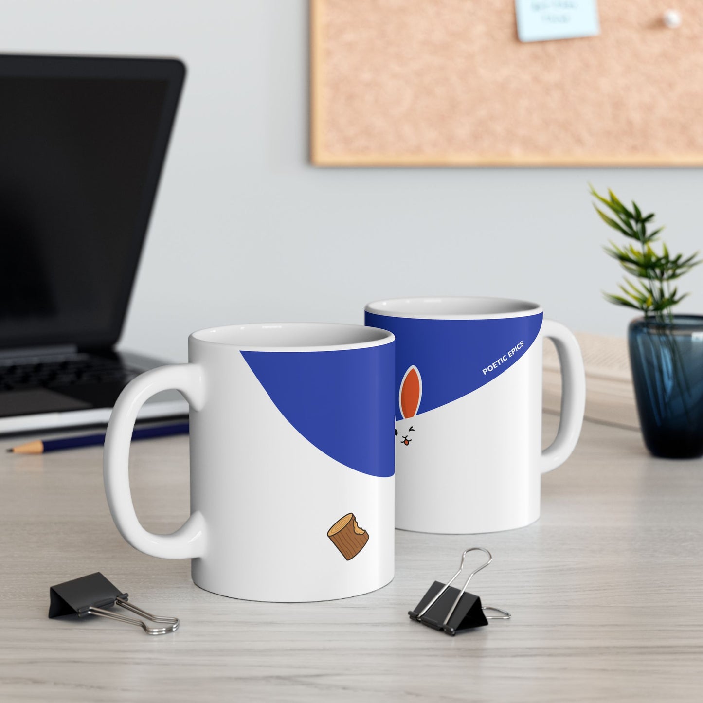 'Bad Bunny' Mug - Blue