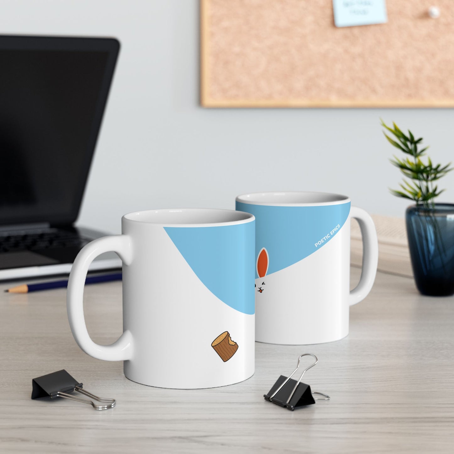 'Bad Bunny' Mug - Baby Blue