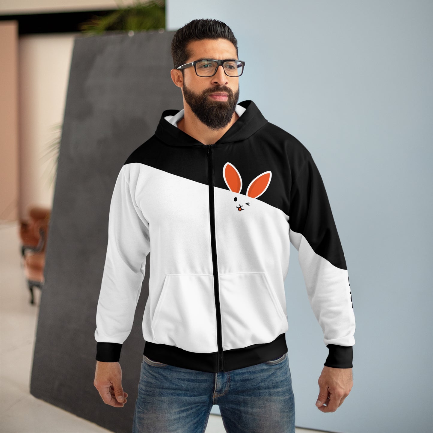 Unisex 'Bad Bunny' Hoodie - Black