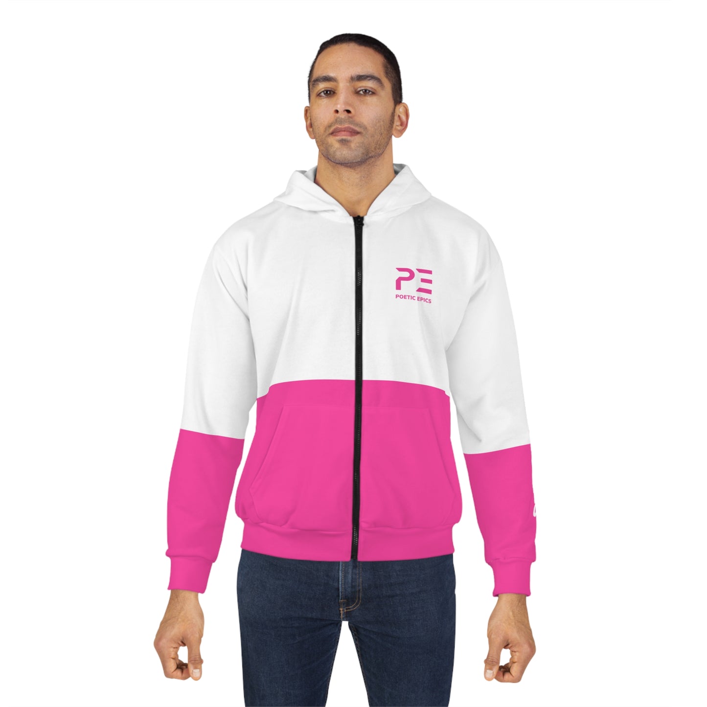 Unisex 'Dipped' Hoodie - Pink