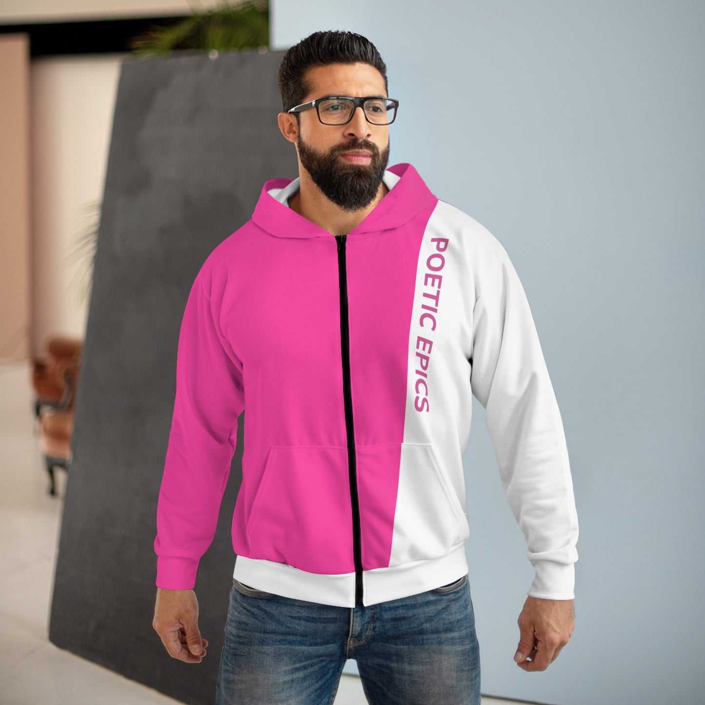 Unisex 'Slice' Hoodie - Pink