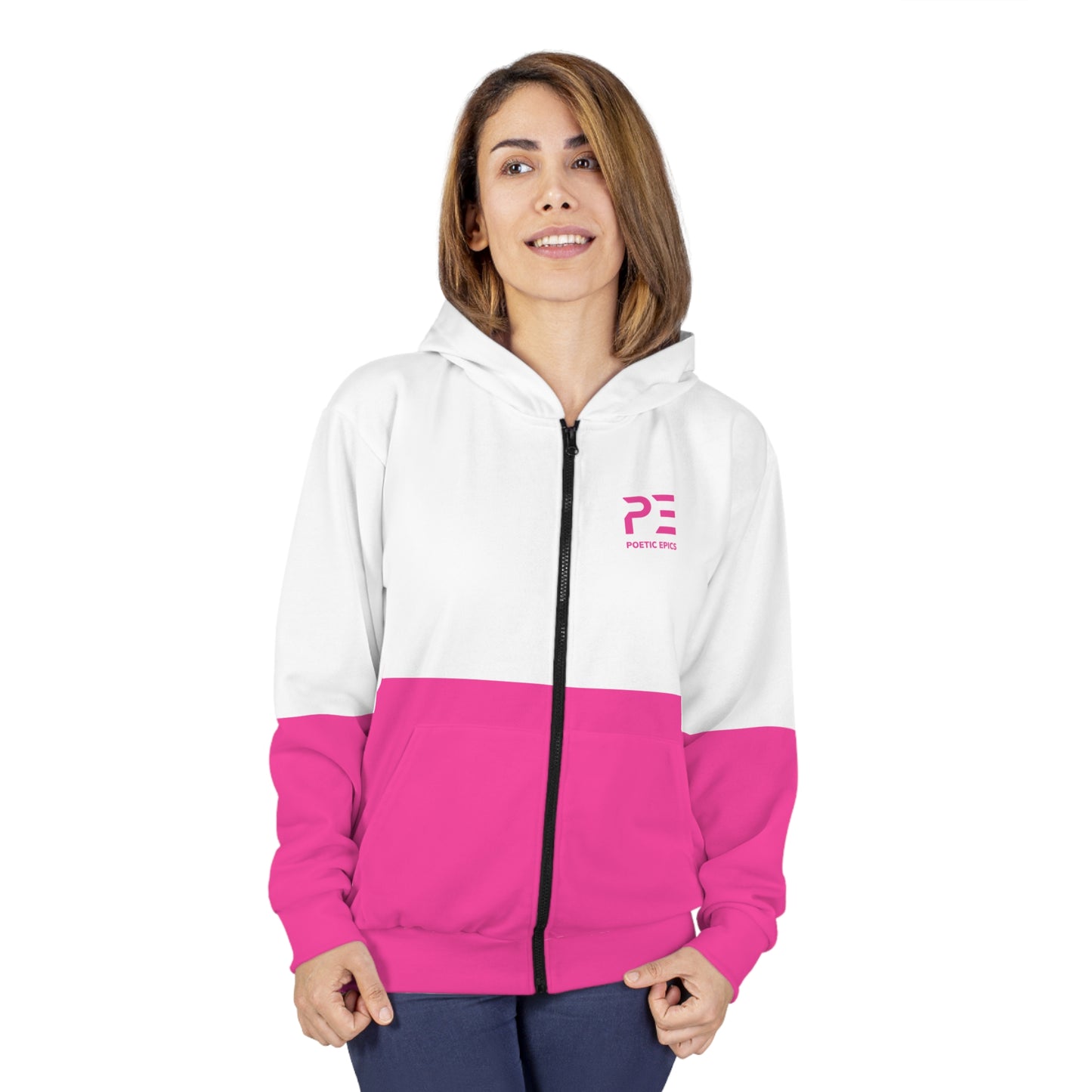 Unisex 'Dipped' Hoodie - Pink